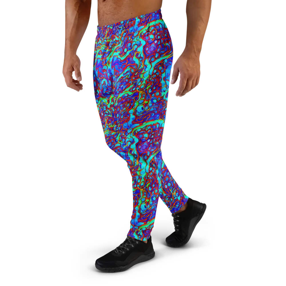 Aqua Anarchy on Men's Joggers — Left