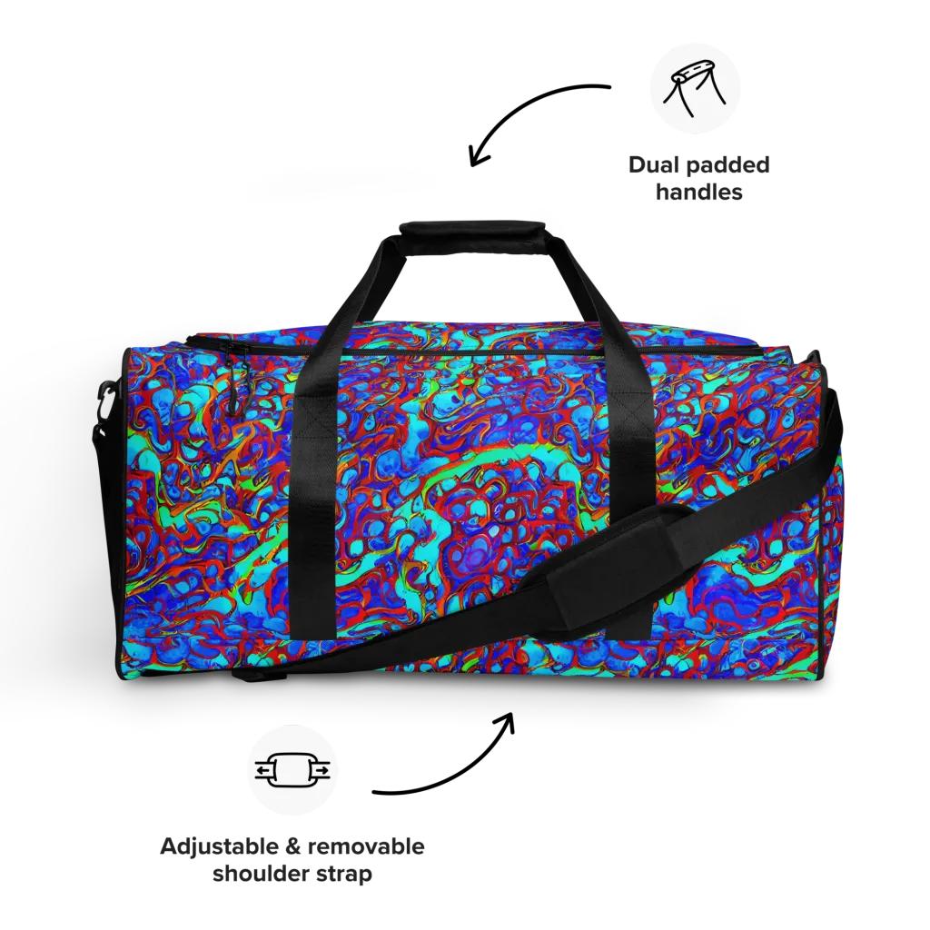 Aqua Anarchy on Duffle Bag — Front