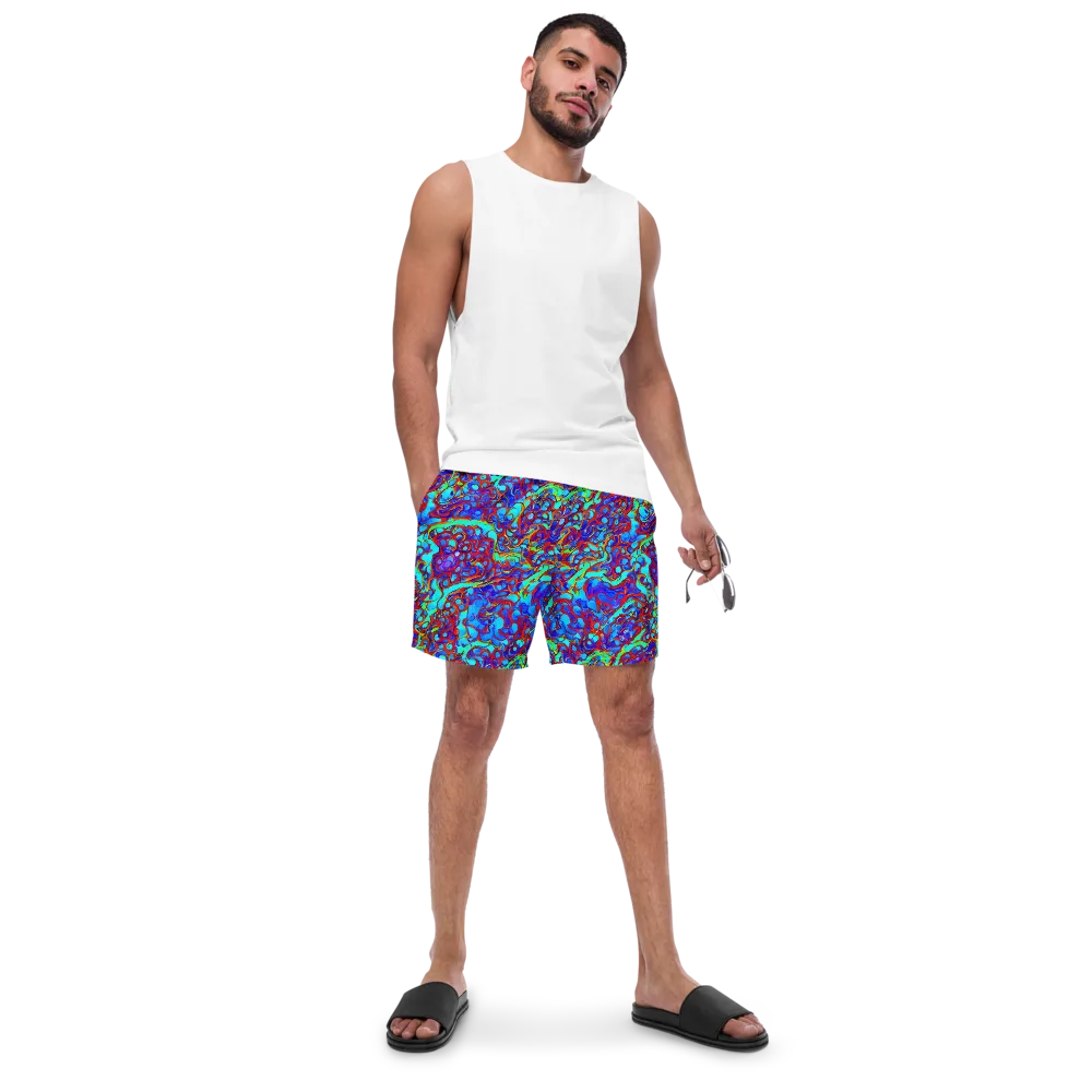 Aqua Anarchy on Swim Trunks — Front