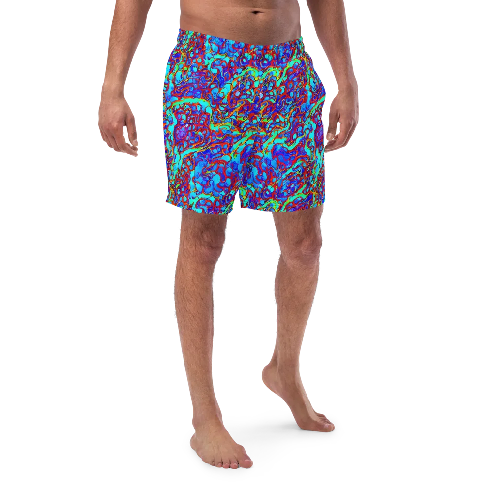 Aqua Anarchy on Swim Trunks — Front