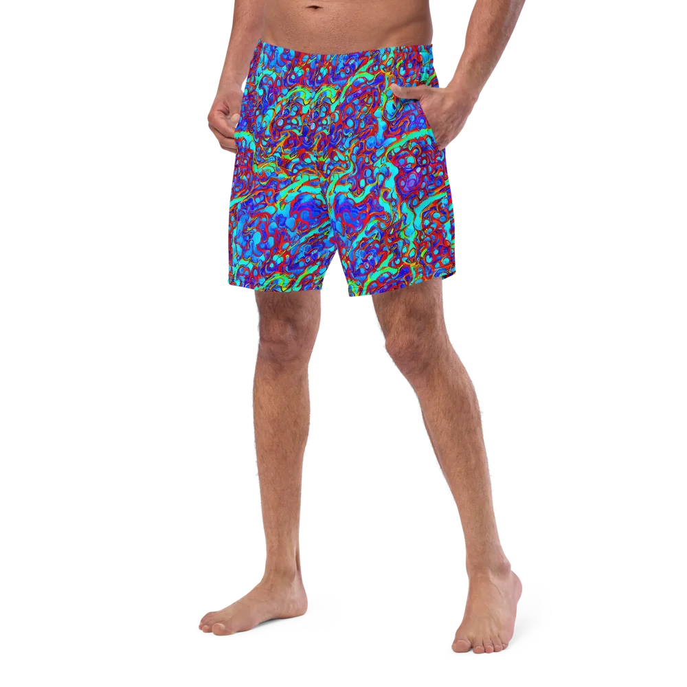 Aqua Anarchy on Swim Trunks — Left Front