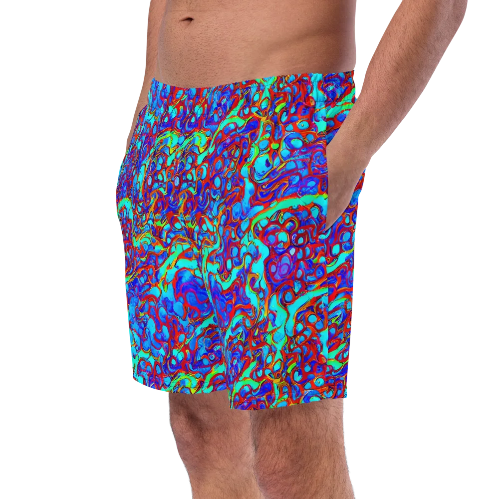 Aqua Anarchy on Swim Trunks — Left Front