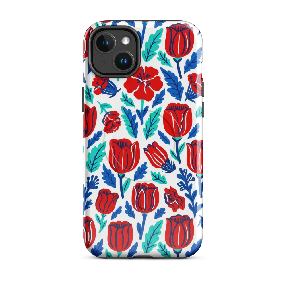 Crimson Garden on MagSafe Tough Case for iPhone® — Front