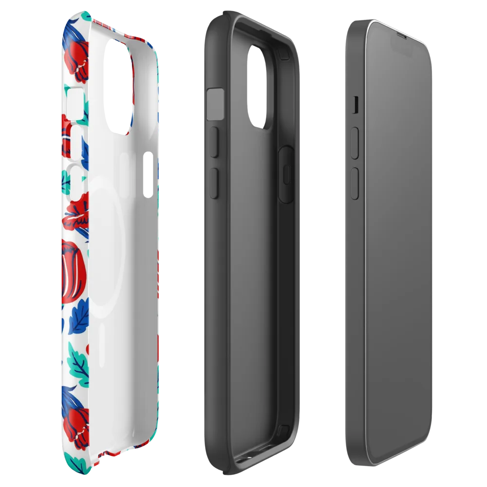 Crimson Garden on MagSafe Tough Case for iPhone® — Front