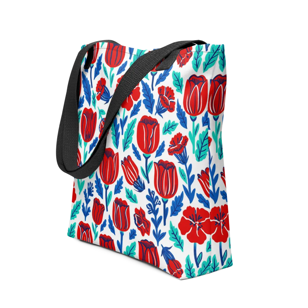 Crimson Garden on Tote Bag — Front