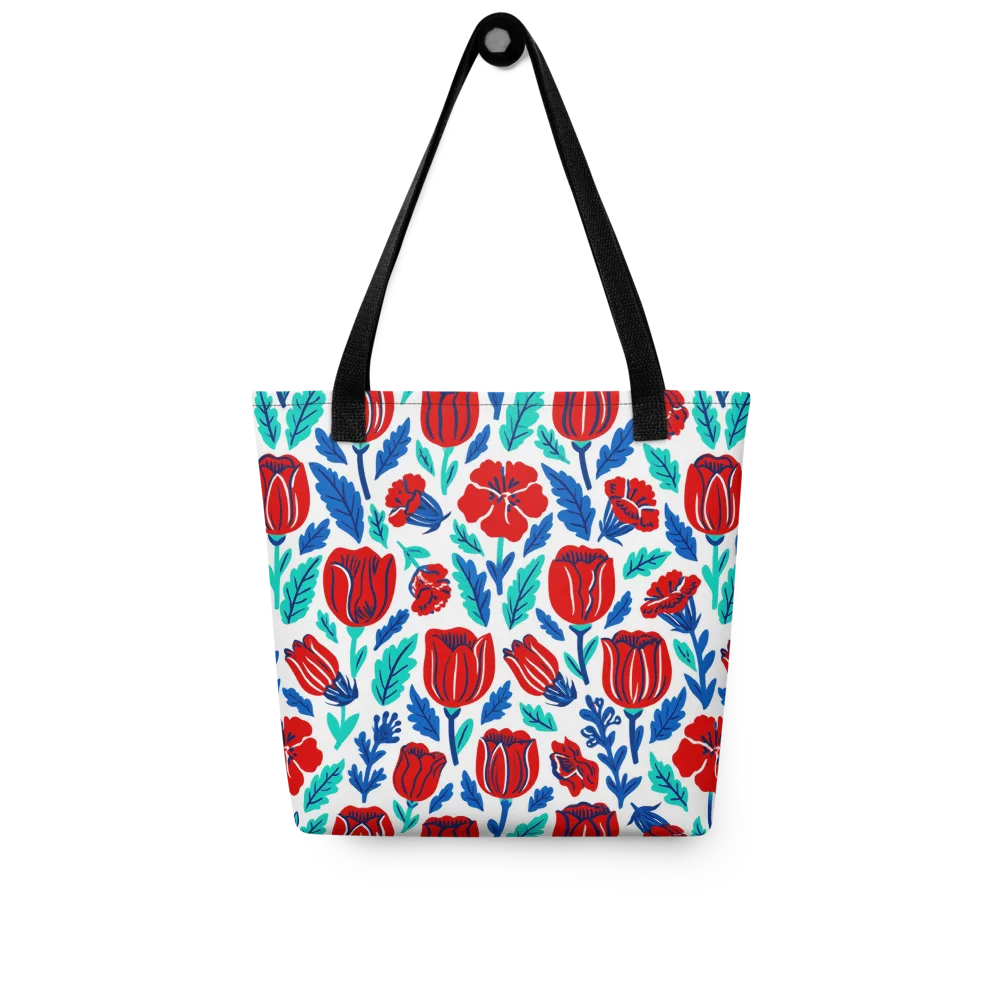 Crimson Garden on Tote Bag — Front