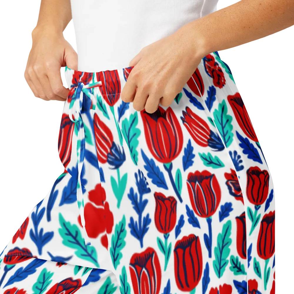 Crimson Garden on Women's Pajama Pants — Product details