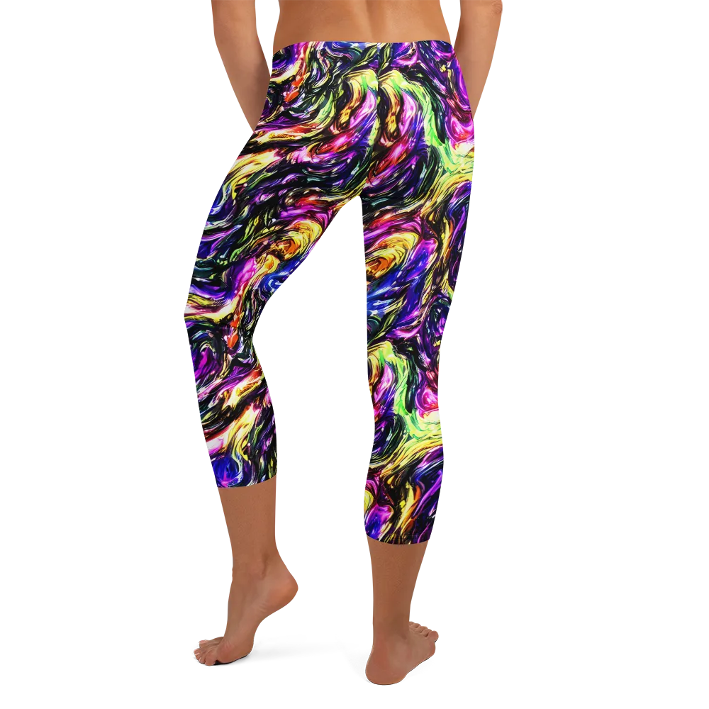 Ember Electric on Capri Leggings — Back