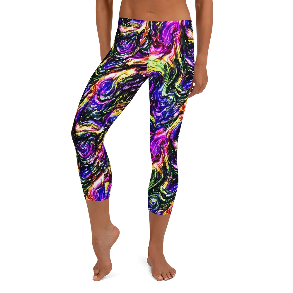 Ember Electric on Capri Leggings — Front