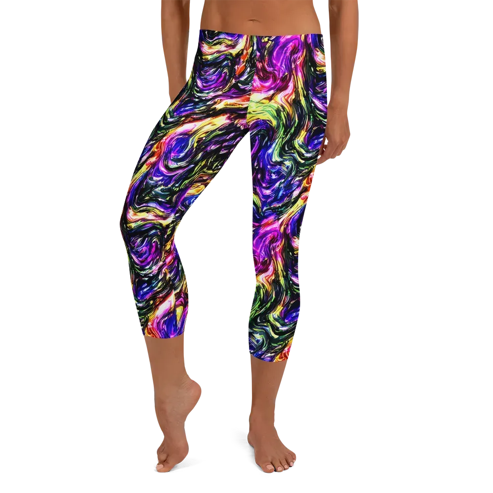 Ember Electric on Capri Leggings — Front