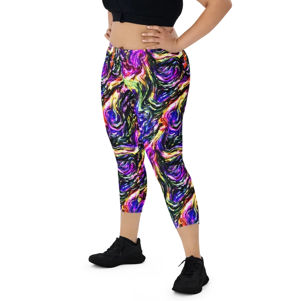 Ember Electric on Capri Leggings — Front