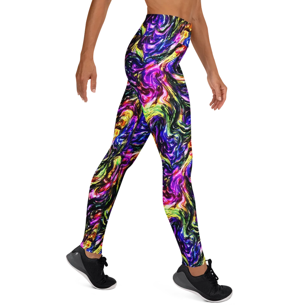 Ember Electric on Yoga Leggings — Right