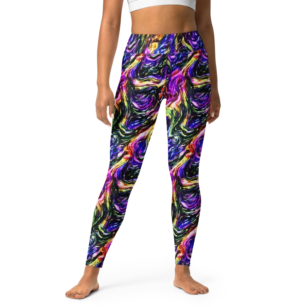 Ember Electric on Yoga Leggings — Front