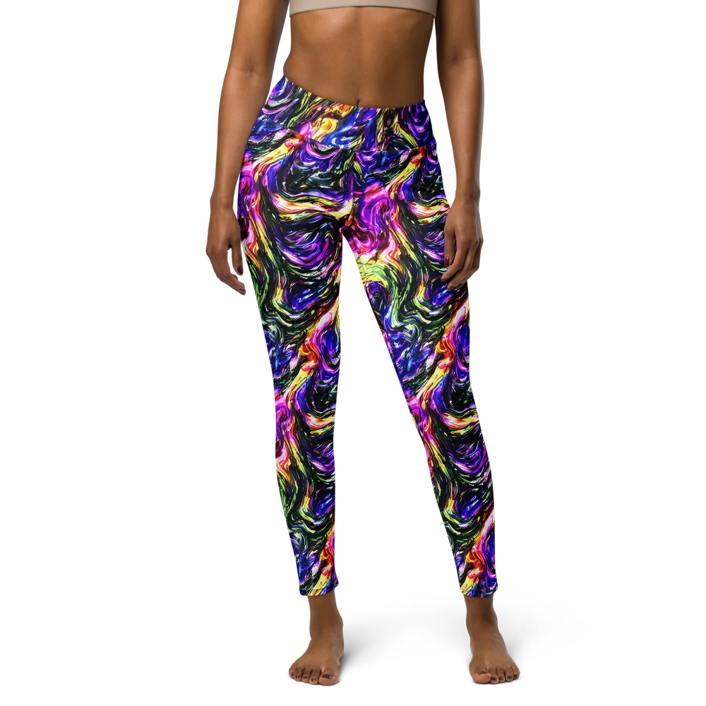 Ember Electric on Yoga Leggings — Front
