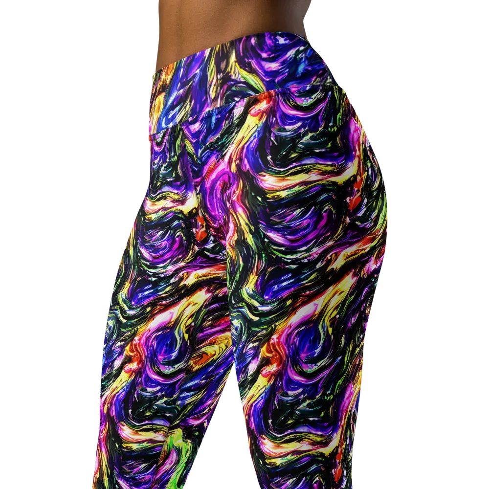 Ember Electric on Yoga Leggings — Left Front
