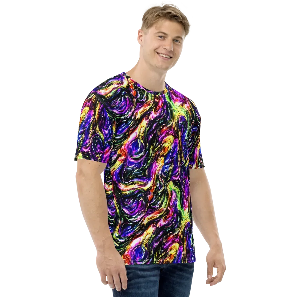 Ember Electric on Men's Crew Neck T-Shirt — Right