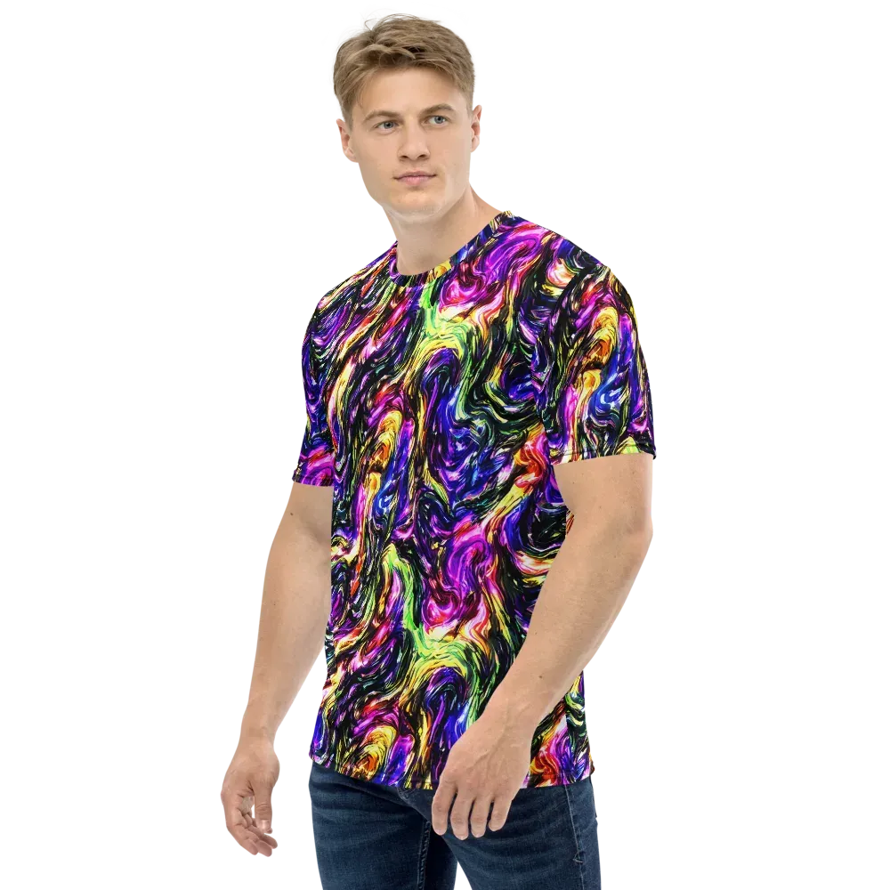 Ember Electric on Men's Crew Neck T-Shirt — Left