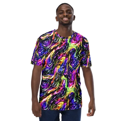 Ember Electric on a Men's Crew Neck T-Shirt