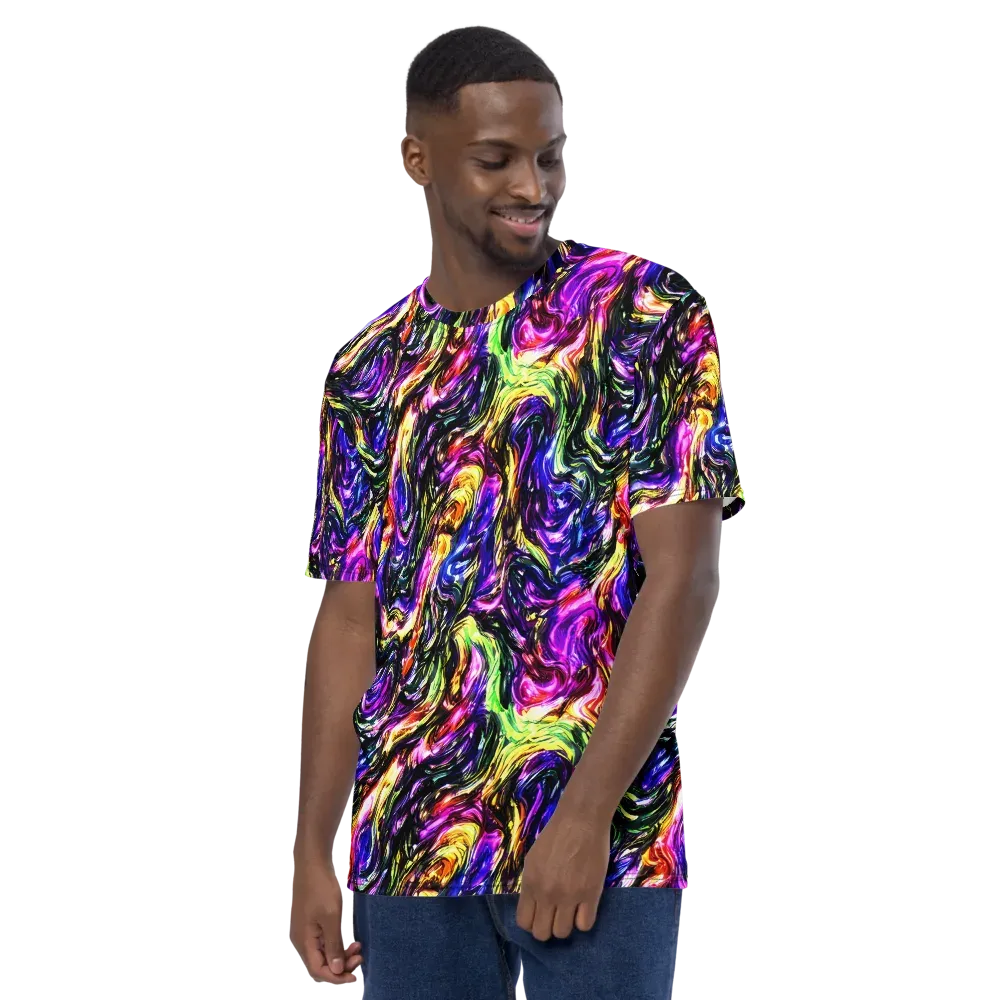 Ember Electric on Men's Crew Neck T-Shirt — Left