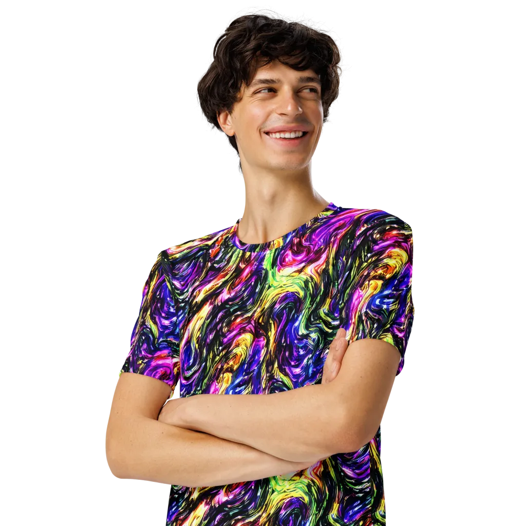 Ember Electric on Men's Crew Neck T-Shirt — Left Front