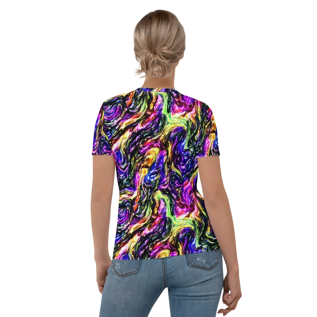 Ember Electric on Women's Crew Neck T-Shirt — Back