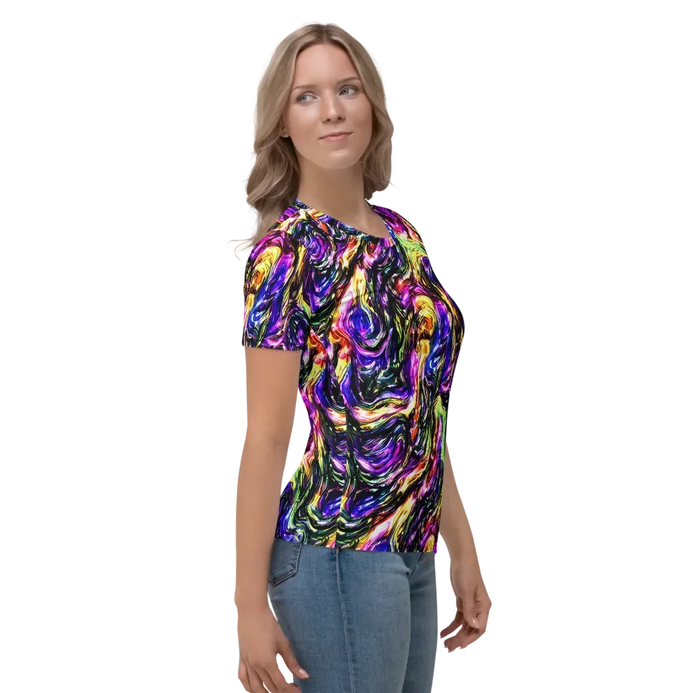 Ember Electric on Women's Crew Neck T-Shirt — Right