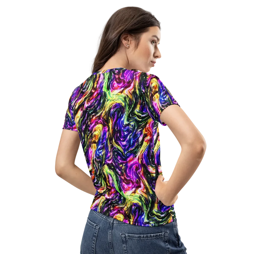Ember Electric on Women's Crew Neck T-Shirt — Back