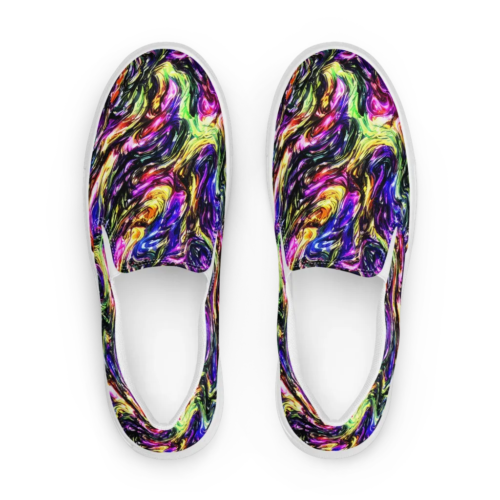 Ember Electric on Women's Slip-On Canvas Shoes — Front