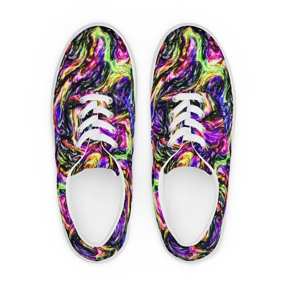 Ember Electric on Men's Lace-Up Canvas Shoes — Front