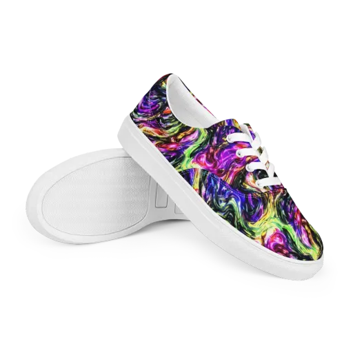 Ember Electric on a Men's Lace-Up Canvas Shoes