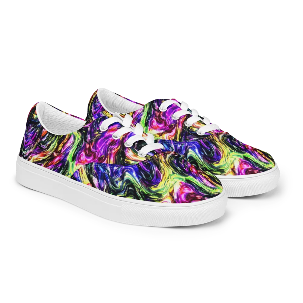 Ember Electric on Men's Lace-Up Canvas Shoes — Right Front