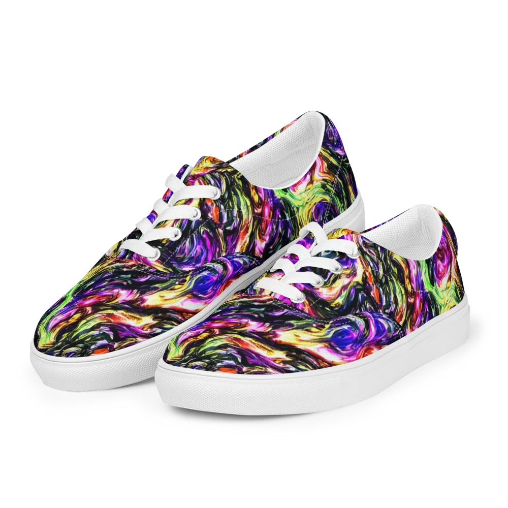 Ember Electric on Men's Lace-Up Canvas Shoes — Left Front