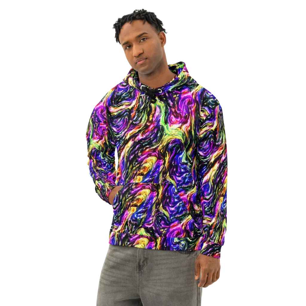 Ember Electric on Cotton Hoodie — Left Front