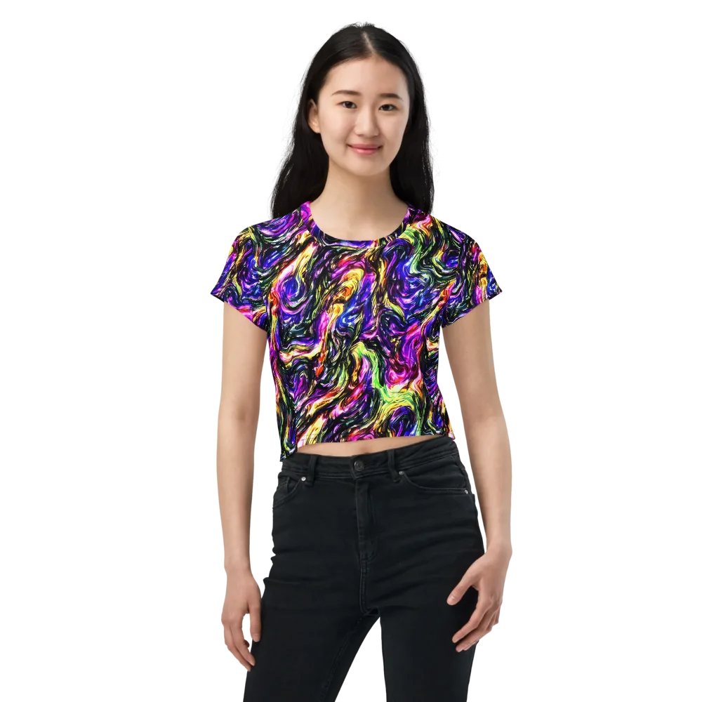 Ember Electric on Crop Tee — Front