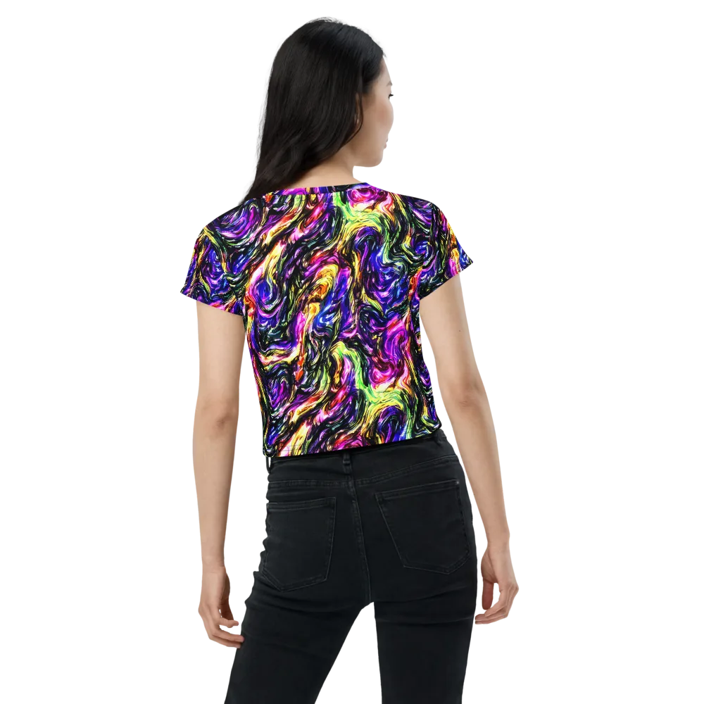 Ember Electric on Crop Tee — Back