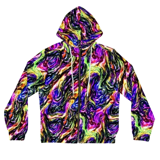 Ember Electric on a Women's Full-Zip Hoodie