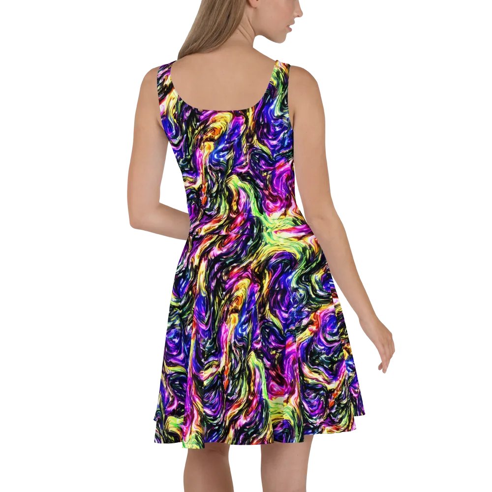 Ember Electric on Skater Dress — Back