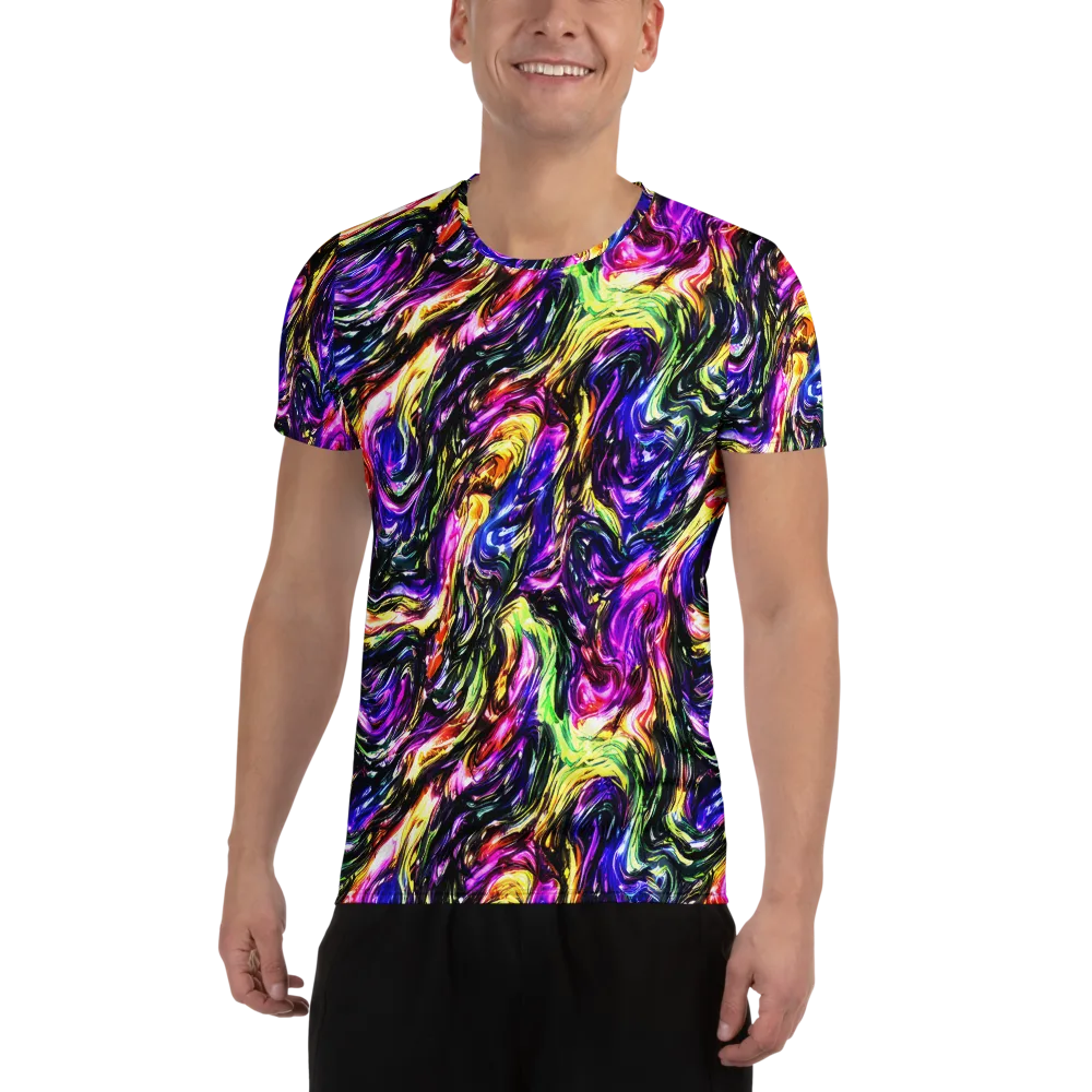 Ember Electric on Men's Athletic T-Shirt — Front