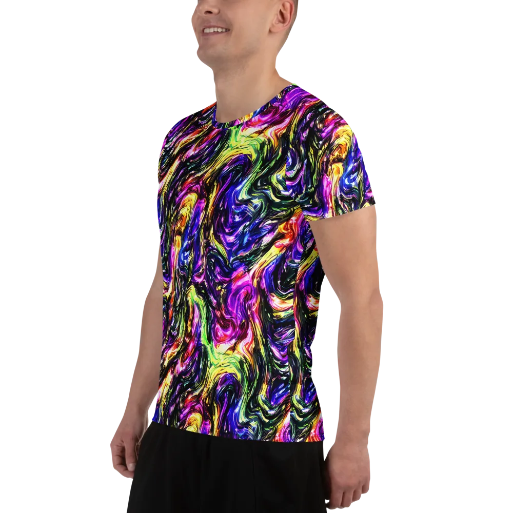 Ember Electric on Men's Athletic T-Shirt — Left