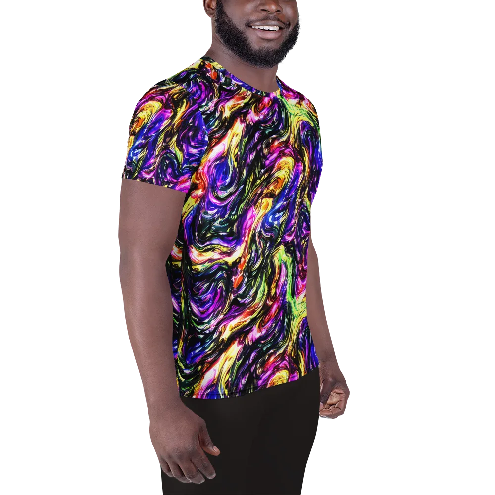 Ember Electric on Men's Athletic T-Shirt — Right