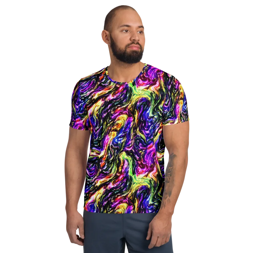 Ember Electric on Men's Athletic T-Shirt — Front