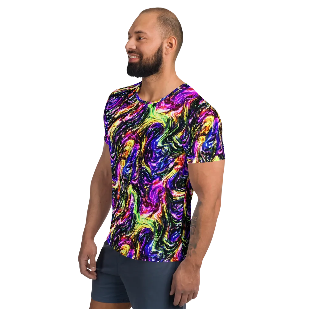 Ember Electric on Men's Athletic T-Shirt — Left