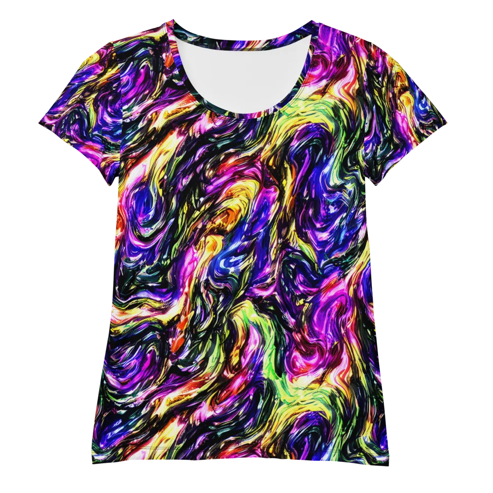 Ember Electric on Women's Athletic T-Shirt — Front
