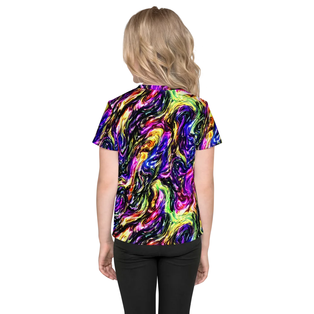 Ember Electric on Kids Crew Neck T-Shirt — Back