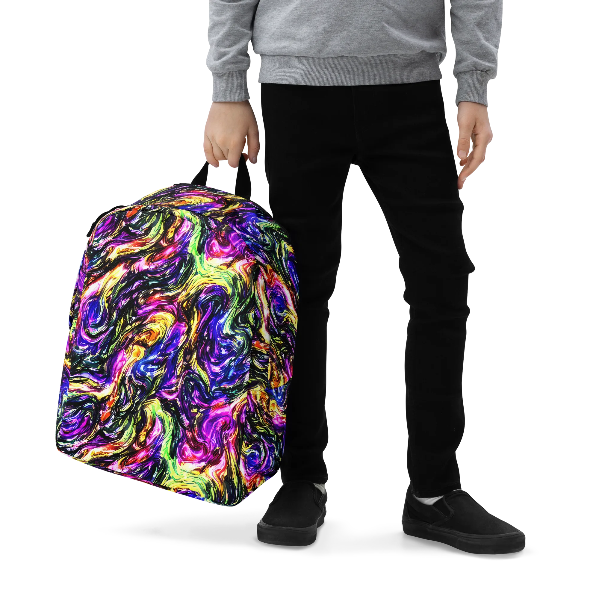 Ember Electric on Minimalist Backpack — Zoomed-in