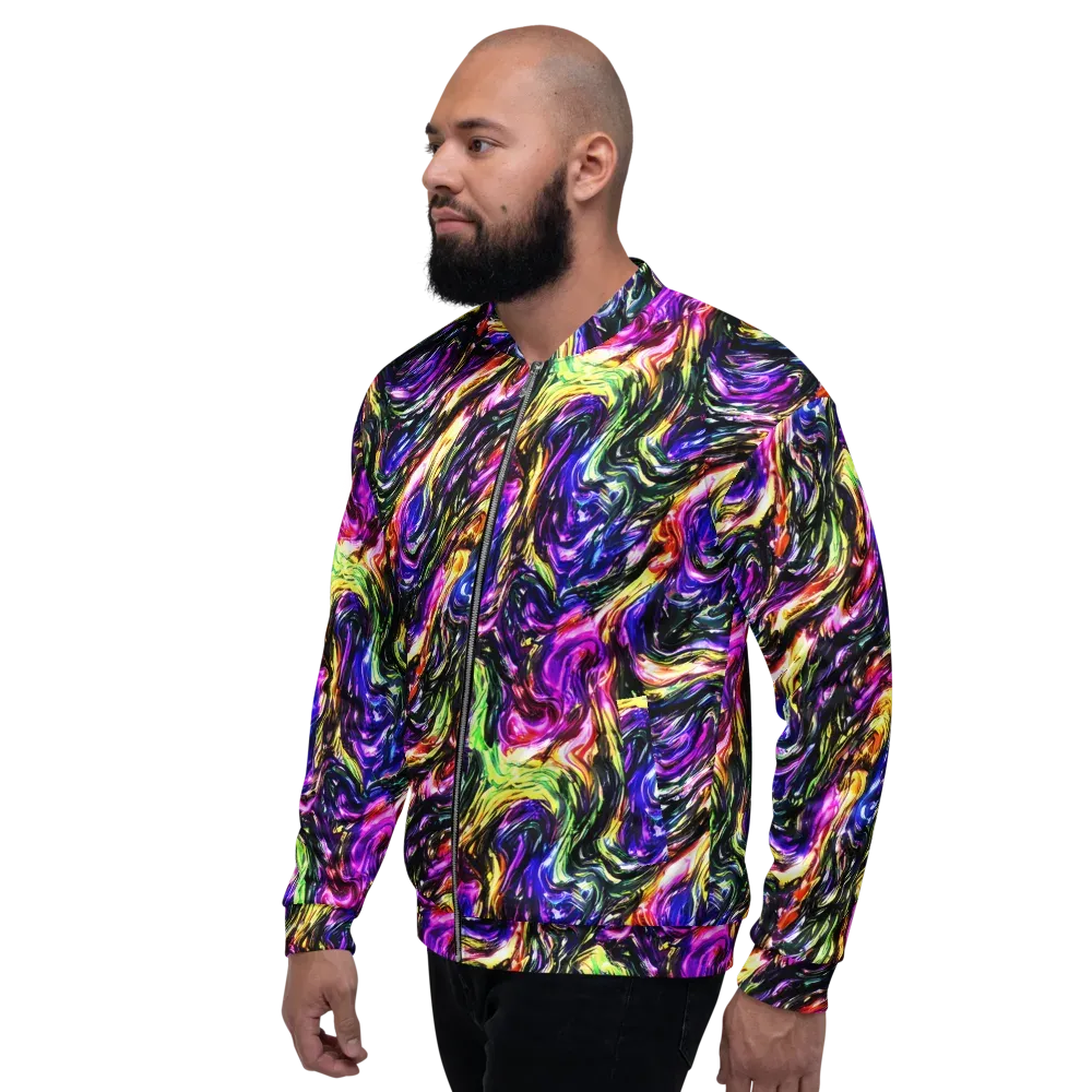 Ember Electric on Bomber Jacket — Left
