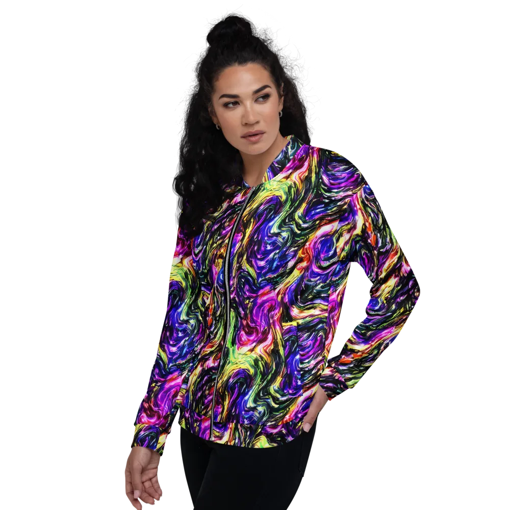 Ember Electric on Bomber Jacket — Left