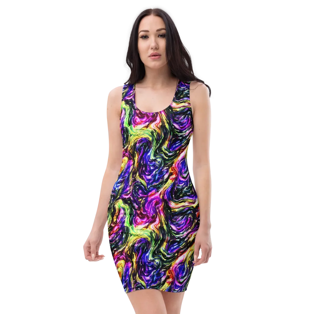 Ember Electric on Bodycon Dress — Front