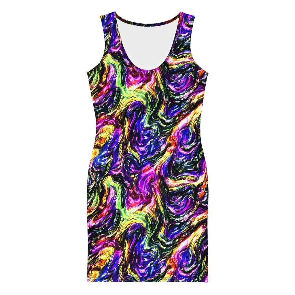 Ember Electric on Bodycon Dress — Front