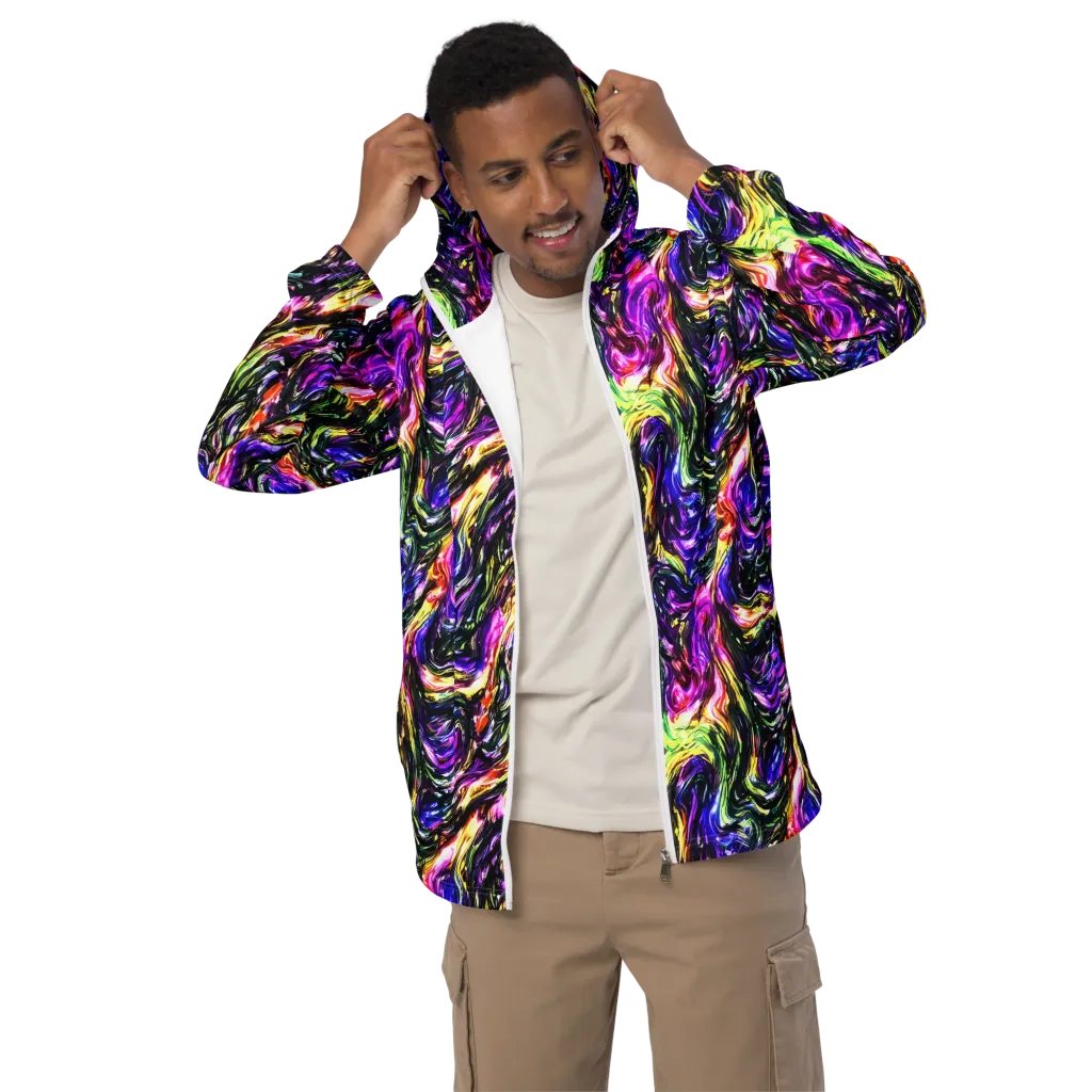 Ember Electric on Men's Windbreaker — Front